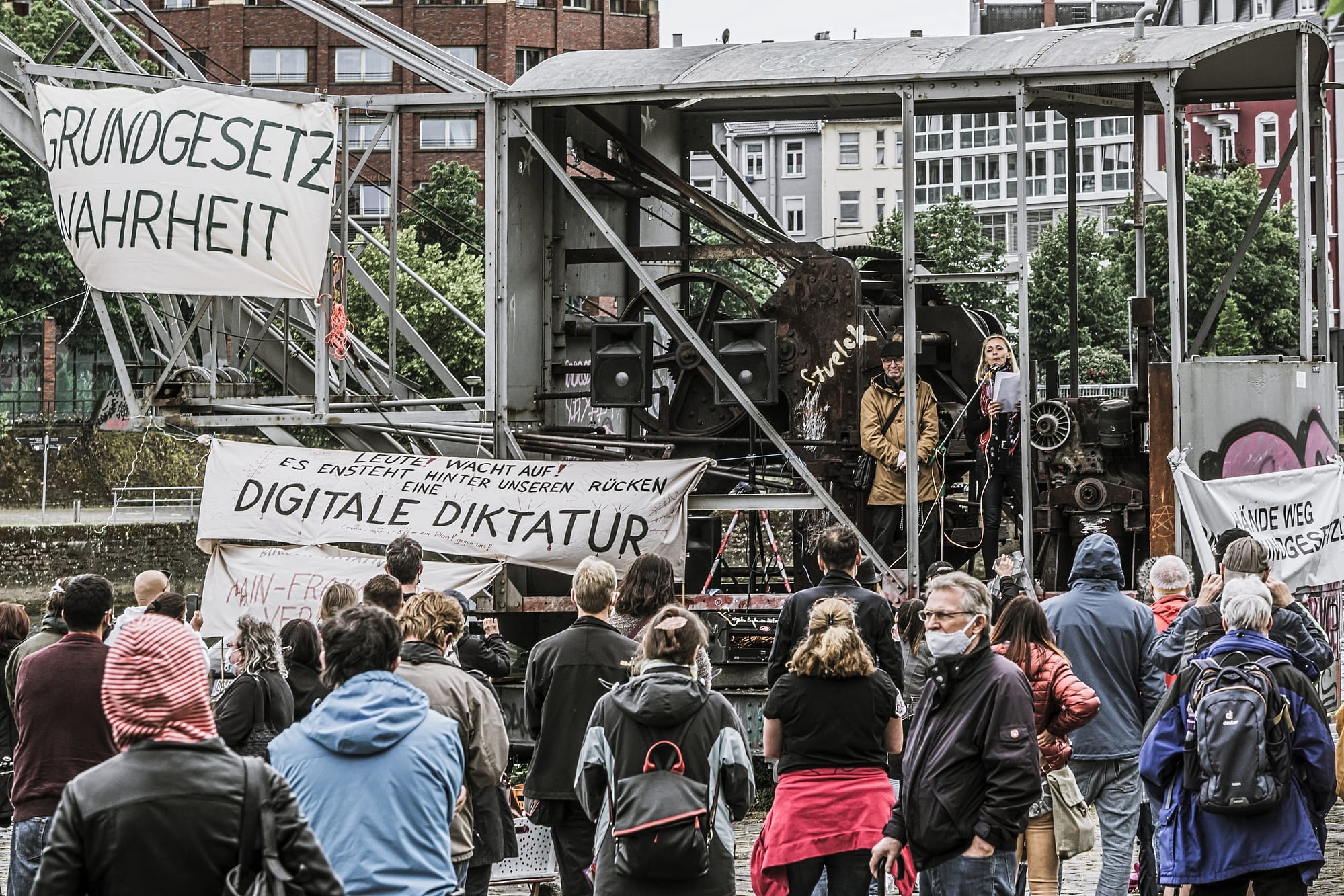 protest against corona measures frankfurt june 2020